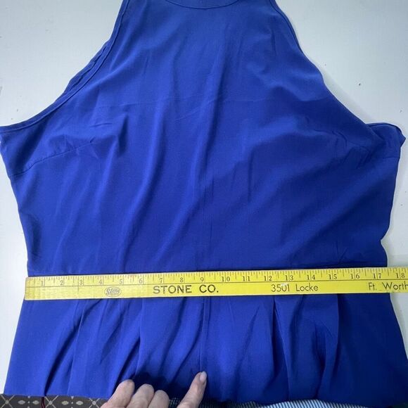 Silky Blue Two Piece‎ High Low Dress, XL - Picture 8 of 12